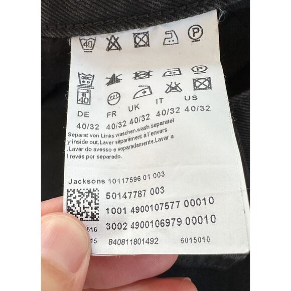 Hugo Boss Straight Leg Jeans Size 40x32 Men’s Black - Picture 4 of 9